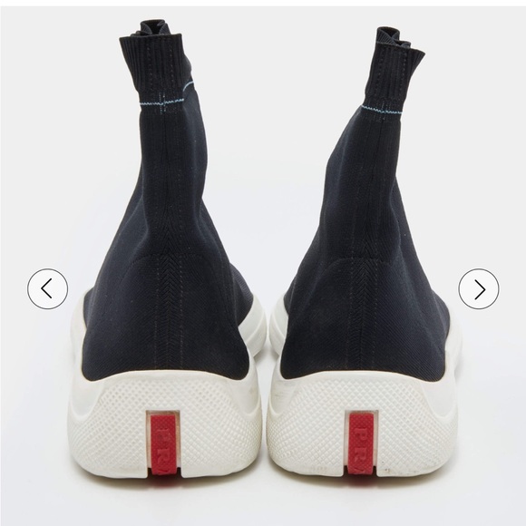 Prada Sport Black Stretch Knit Slip On - Picture 5 of 5